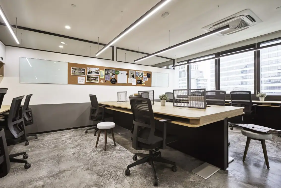 Serviced offices.